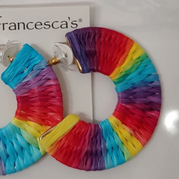 Earings - Francesca's Raffia Earrings - Picture 2 of 3